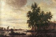 Saloman van Ruysdael The Ferryboat oil painting reproduction
